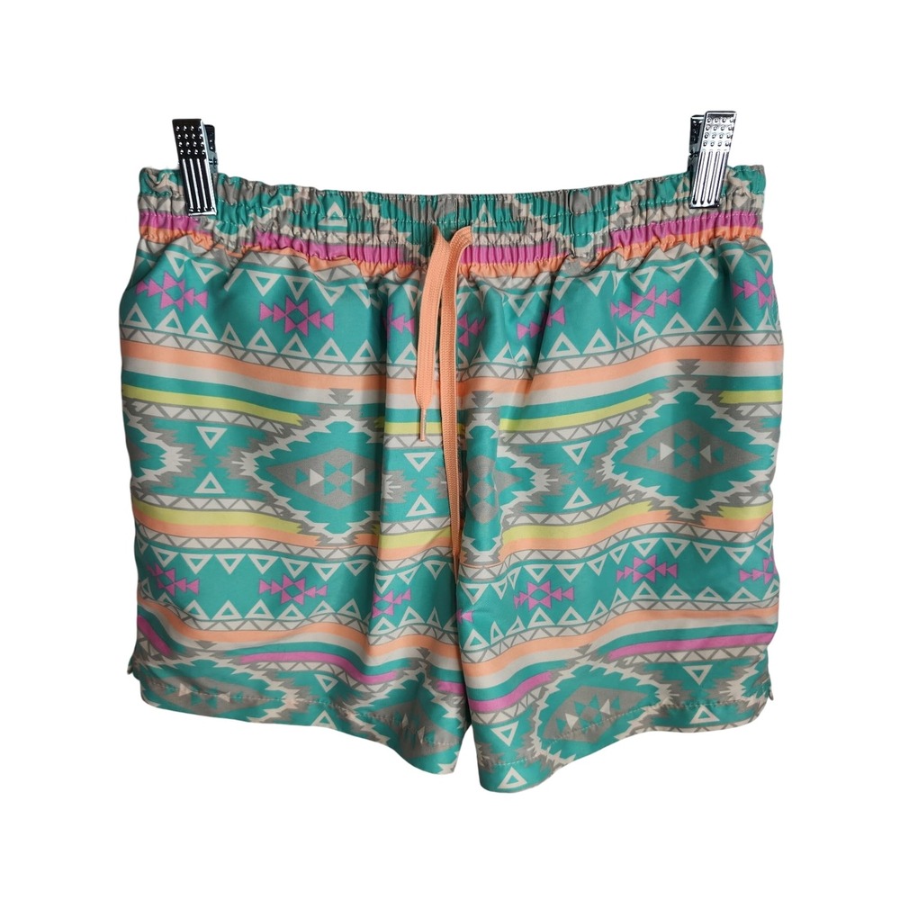 Chubbies Shorts Men's M Swim Trunks Aztec Drawstring Lined The En Fuegos 4.5"‎